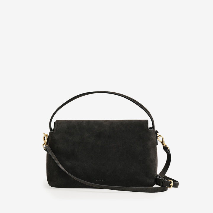 Suede Slouchy Shoulder Bag