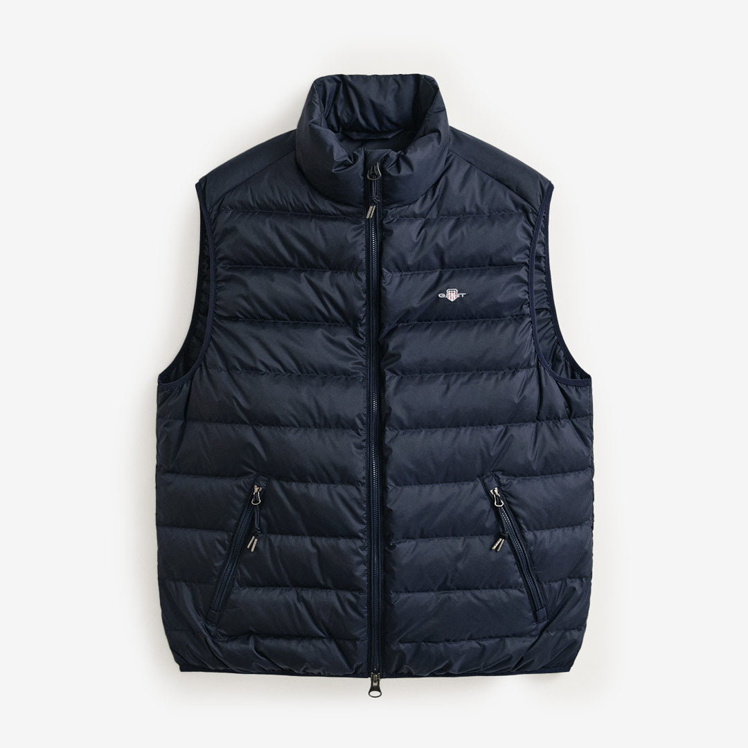 GANT Light Down Vest herr Evening Blue 7006637-433