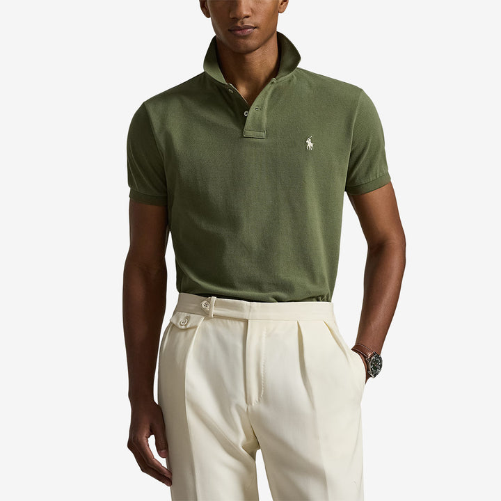 Polo Ralph Lauren pikétröja herr i bomull med broderad ponnylogotyp - Garden Trail