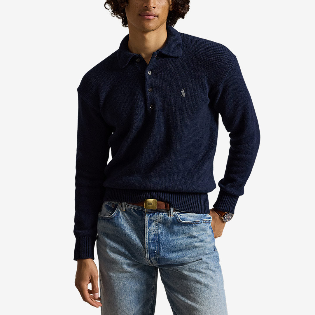 Polo Ralph Lauren stickad tröja herr Hunter Navy 710B27268003