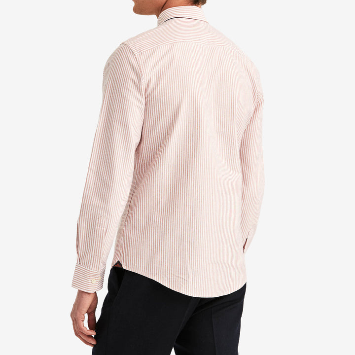 Douglas Oxford Stripe Shirt-Slim Fit
