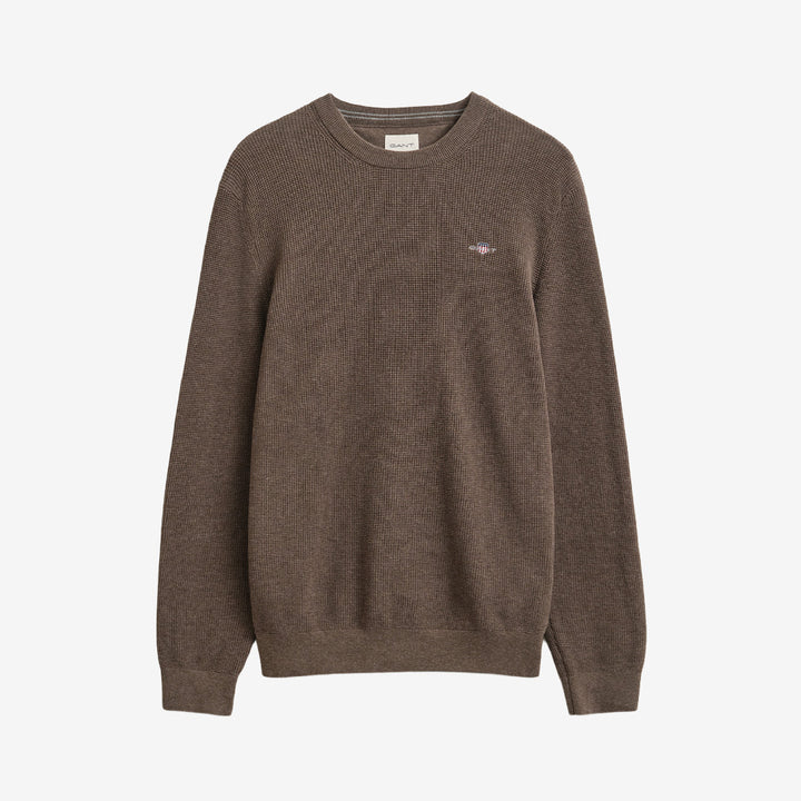 MICRO TEXTURED COTTON C-NECK