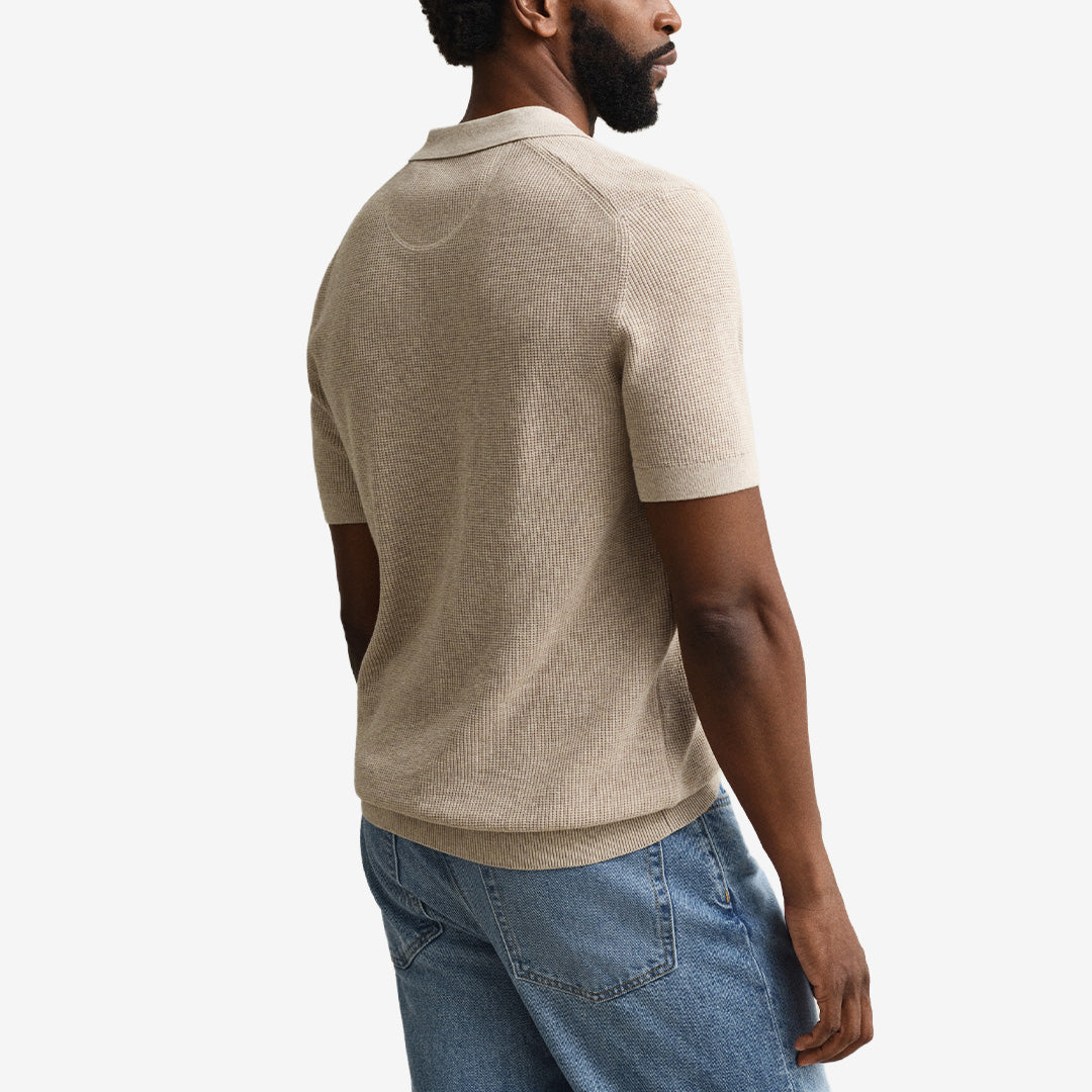 MICRO TEXTURED COTTON SS POLO