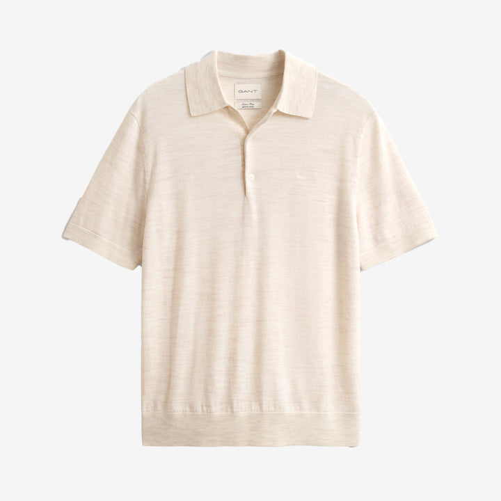 EXTRAFINE MERINO WOOL SS POLO