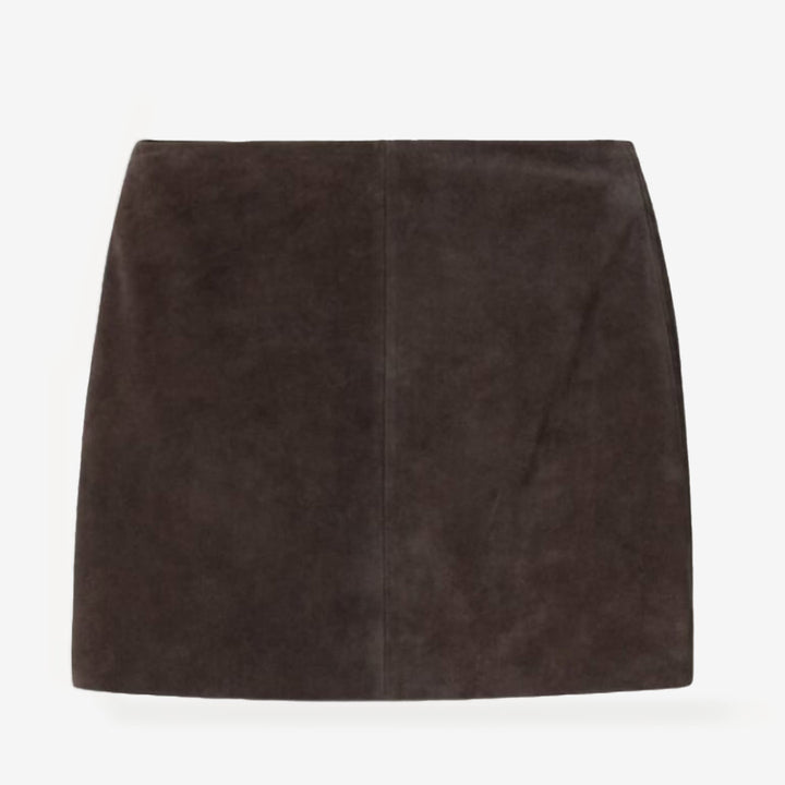 Hollow Suede Skirt