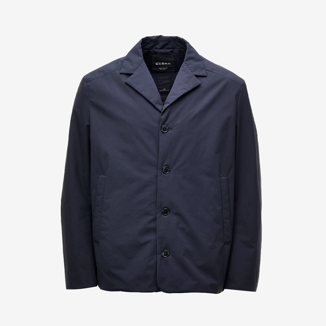 Navy lätt vadderad blazer herr i vattenavvisande material