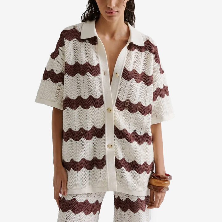 Alana Oversized Knitted shirt