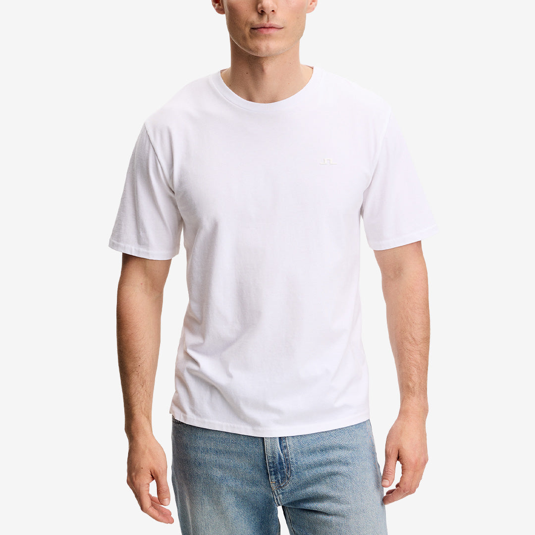 Alpha T-shirt i White, klassisk t-shirt i mjuk BCI-bomull