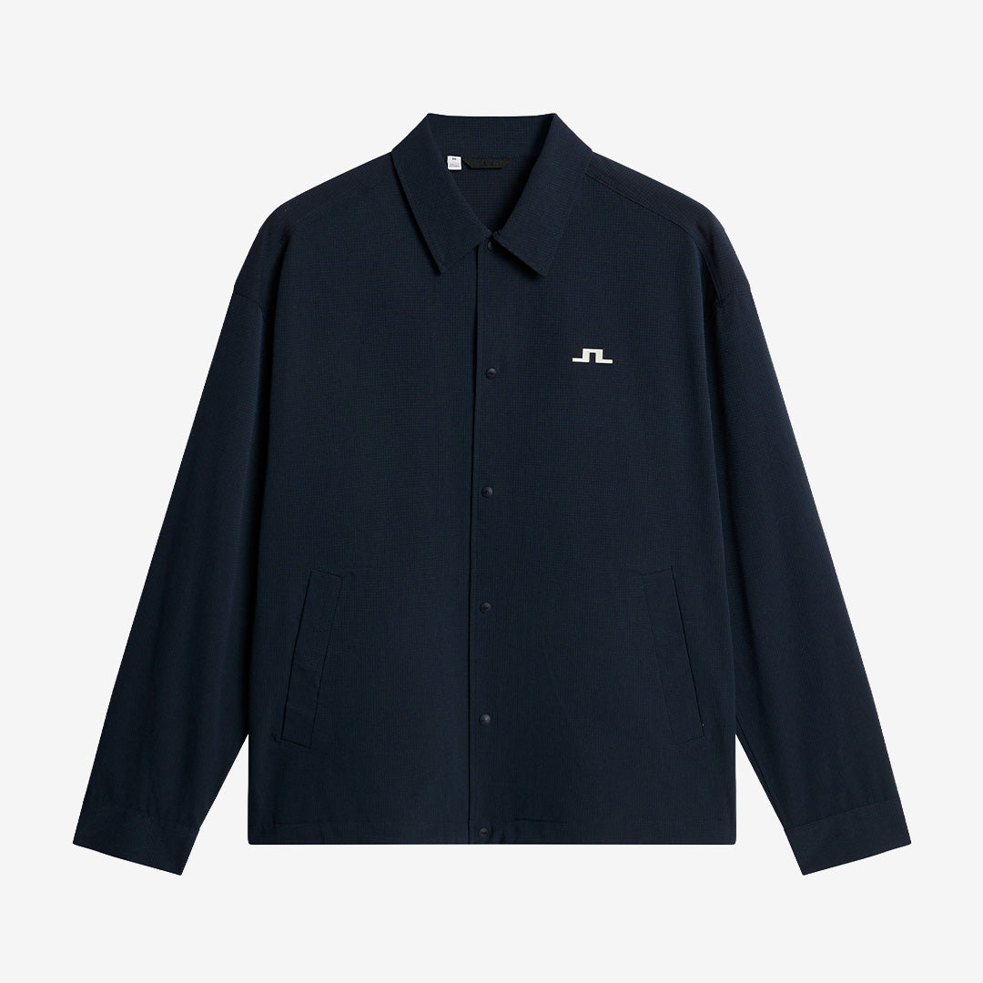 Dex Coach Overshirt i polyester och spandex, färg Navy, modell BMOS16412