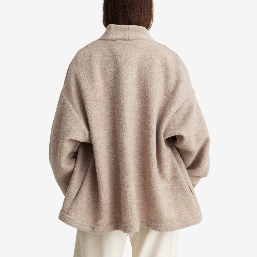 CAPE JACKET HEAVY KNIT