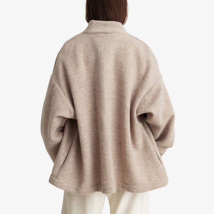 CAPE JACKET HEAVY KNIT
