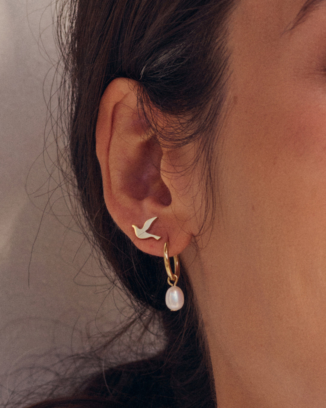 Dove Studs Gold