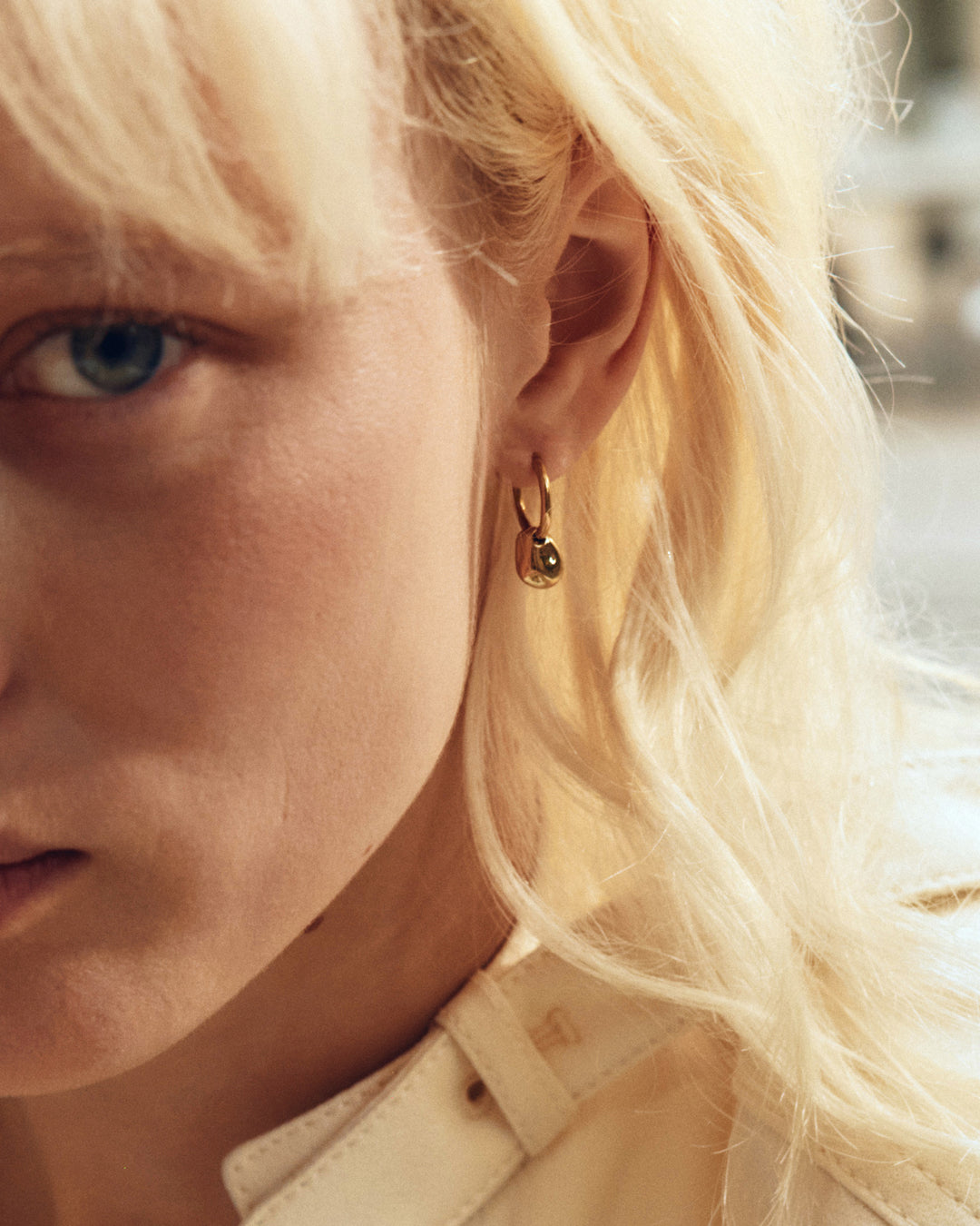 Leora Hoops Gold