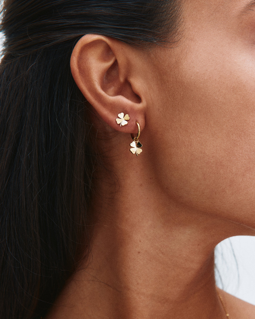 Lucky Mini Studs Gold