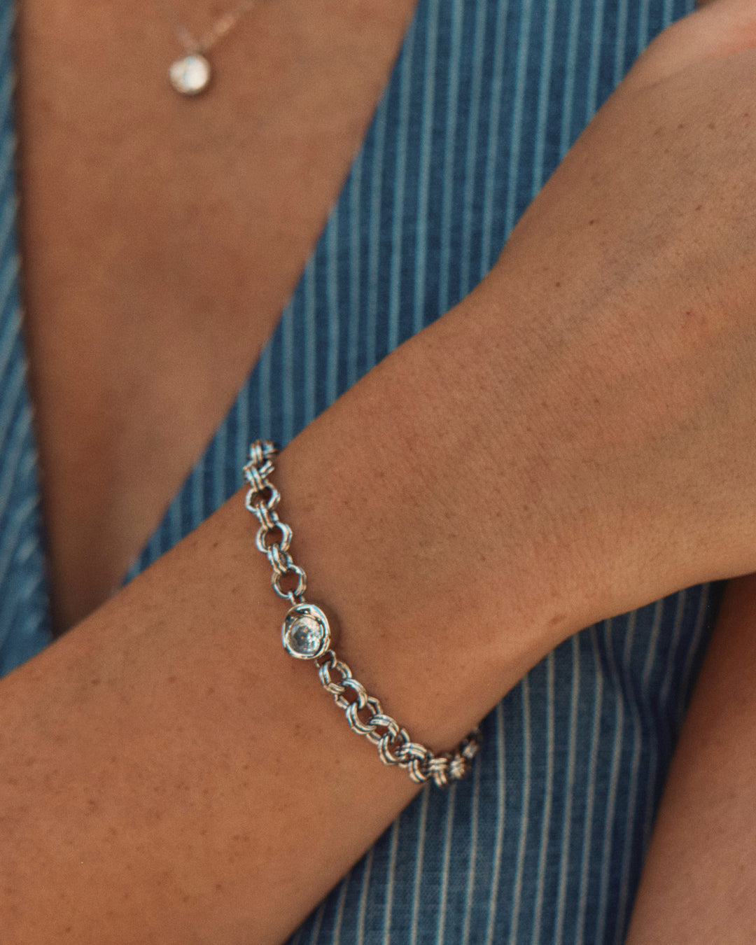 Ocean Gem Bracelet L Steel