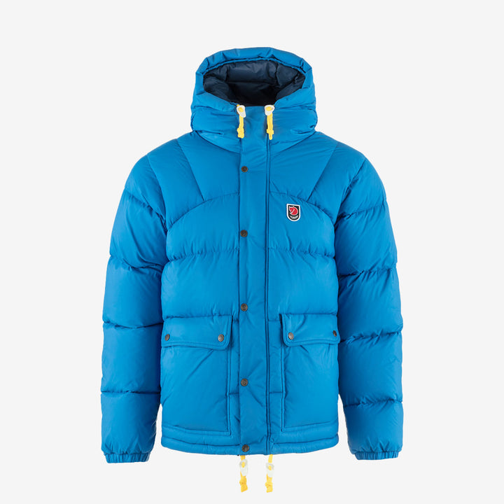Fjällräven Expedition Down Lite Jacket för herr i blå och marinblå – lätt dunjacka för vinterbruk