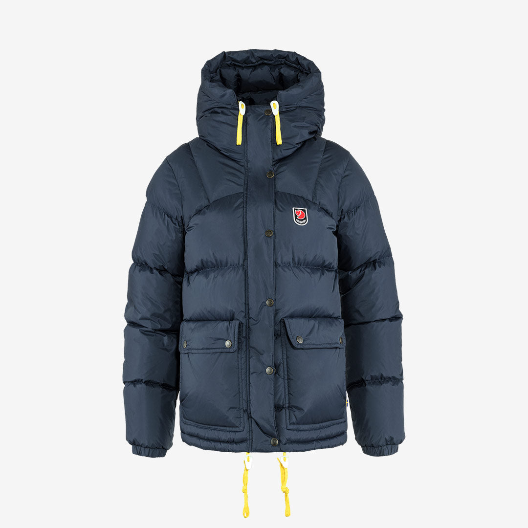 Fjällräven Expedition Down Lite Jacket för dam i marinblå – lätt och kort dunjacka för vinterbruk