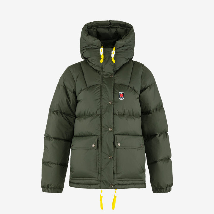 Fjällräven Expedition Down Lite Jacket för dam i grön – lätt och kort dunjacka för vinterbruk