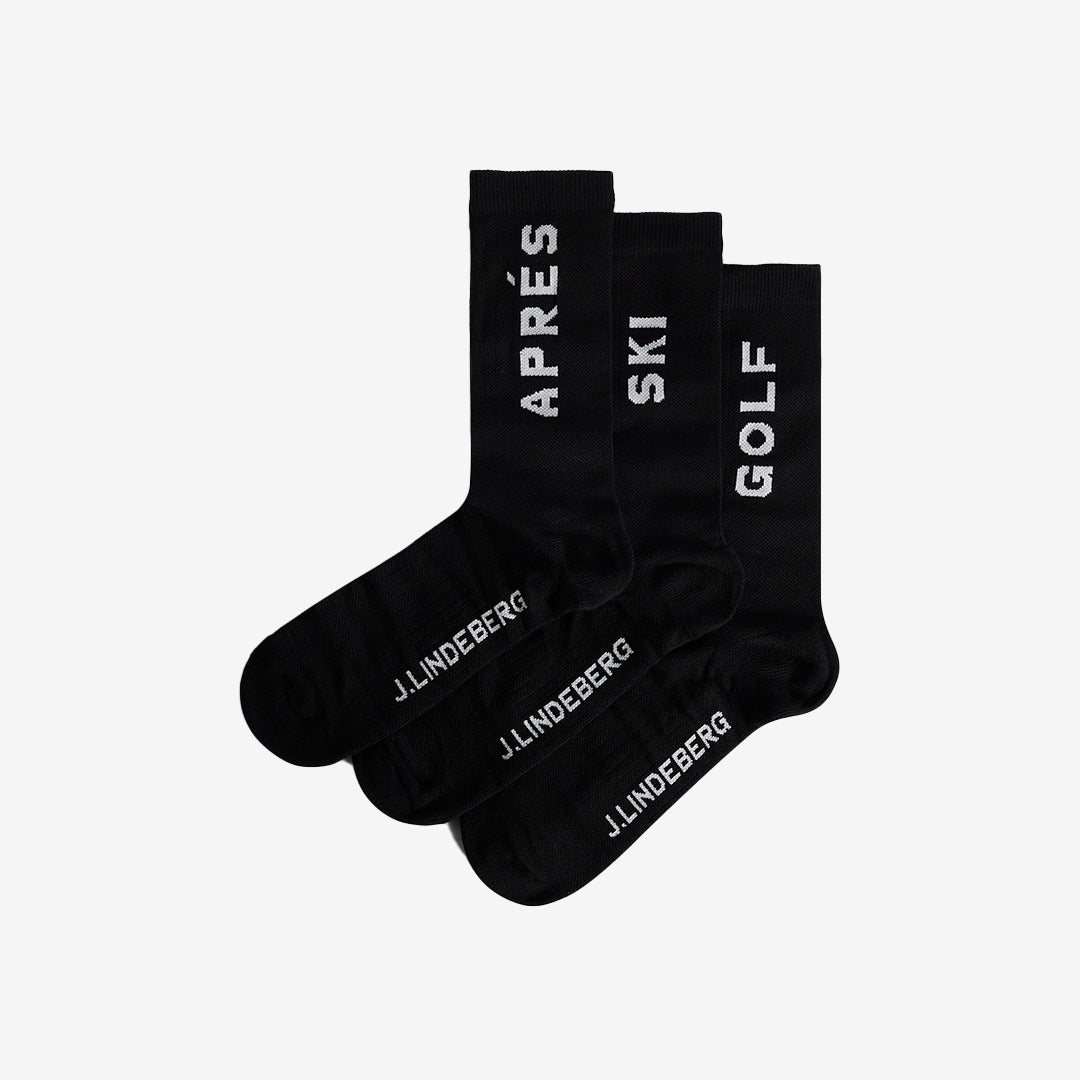 Miles Sock Pack med mjuka och slitstarka strumpor i bomull, elastan och polyamid
