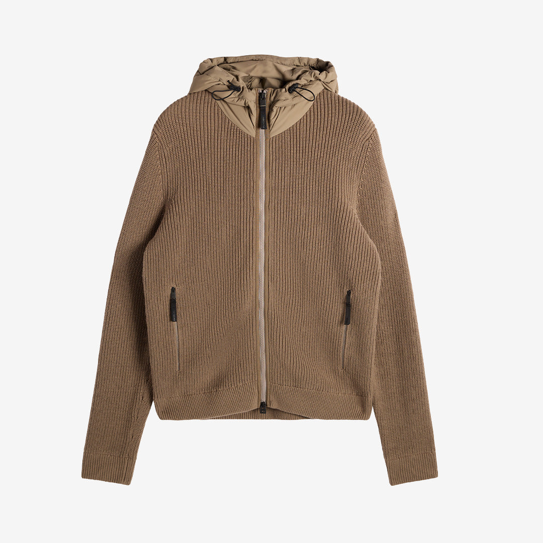 Dorin Knit Hood Hybrid Jacket