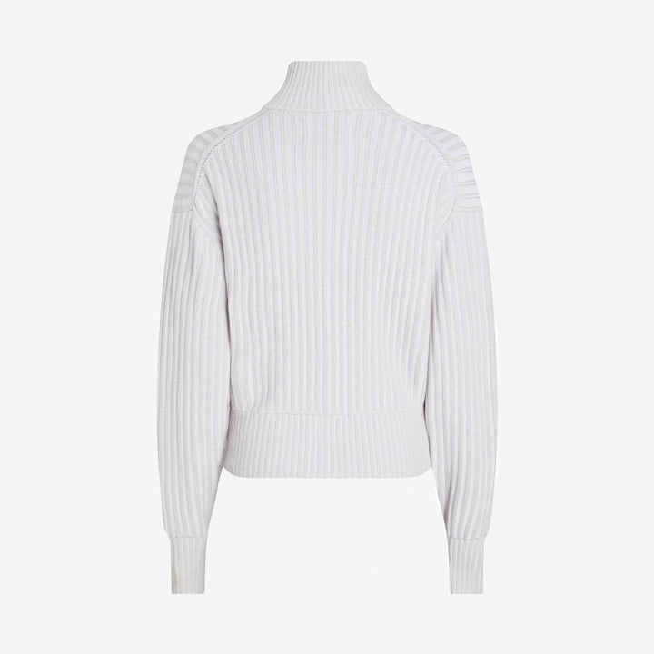 PLATED SWEATER CARDIGAN