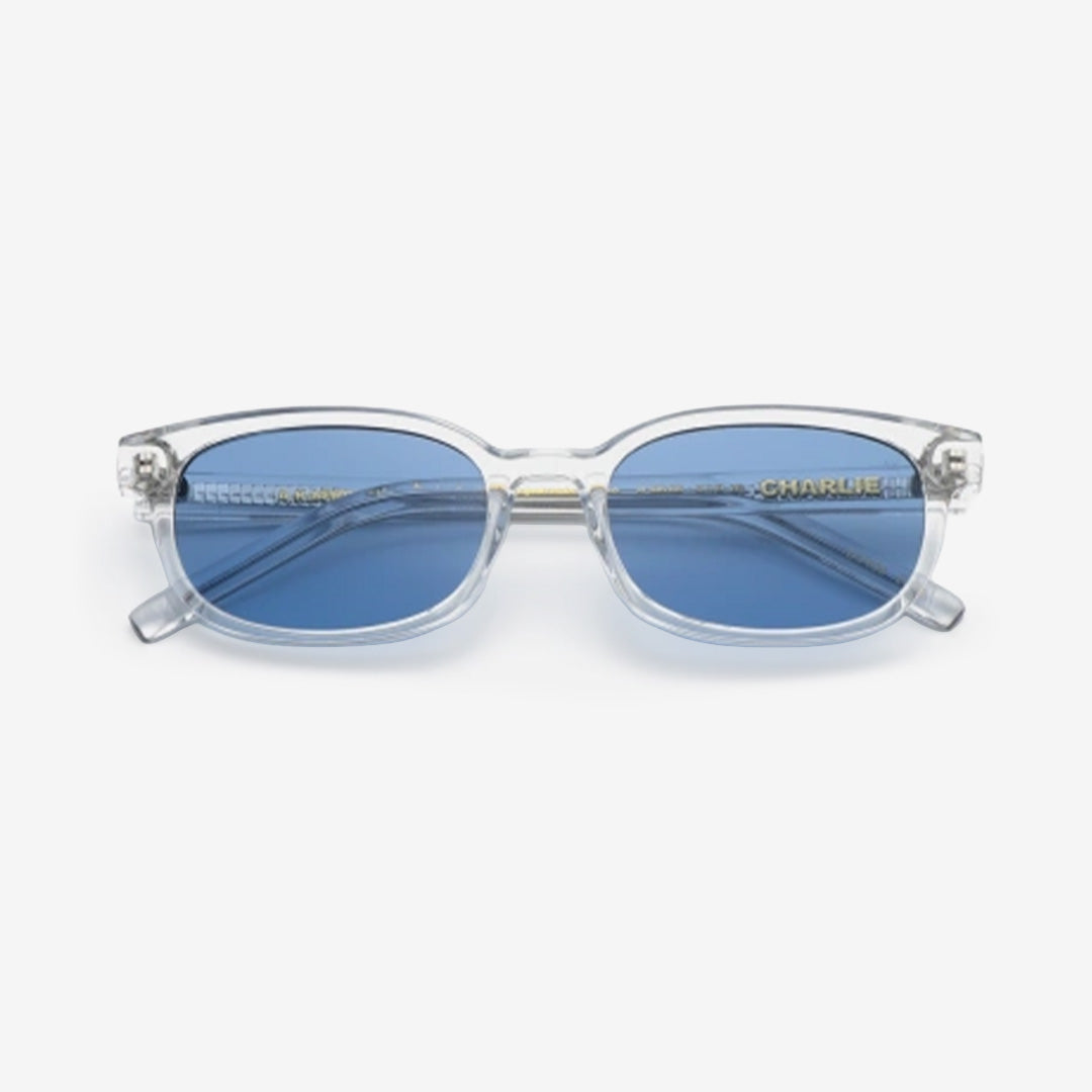 CHARLIE Crystal unisex-solglasögon med transparent kristallram