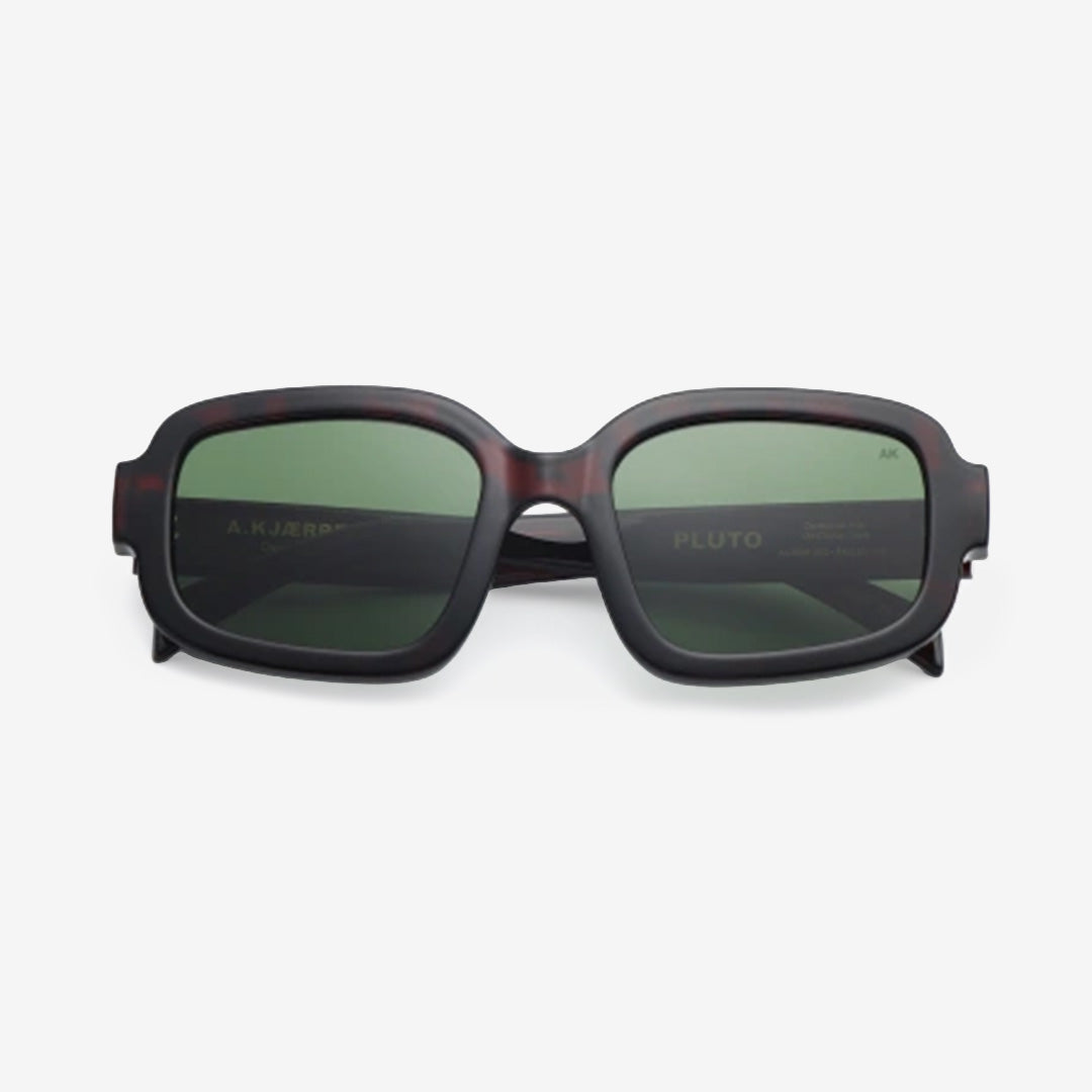 PLUTO Demi Tortoise unisex-solglasögon med demi tortoise-färgad ram