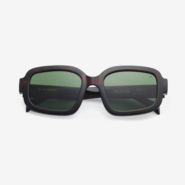 PLUTO Demi Tortoise unisex-solglasögon med demi tortoise-färgad ram