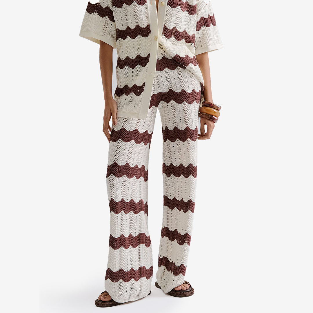 Keily Straight Knitted Pants