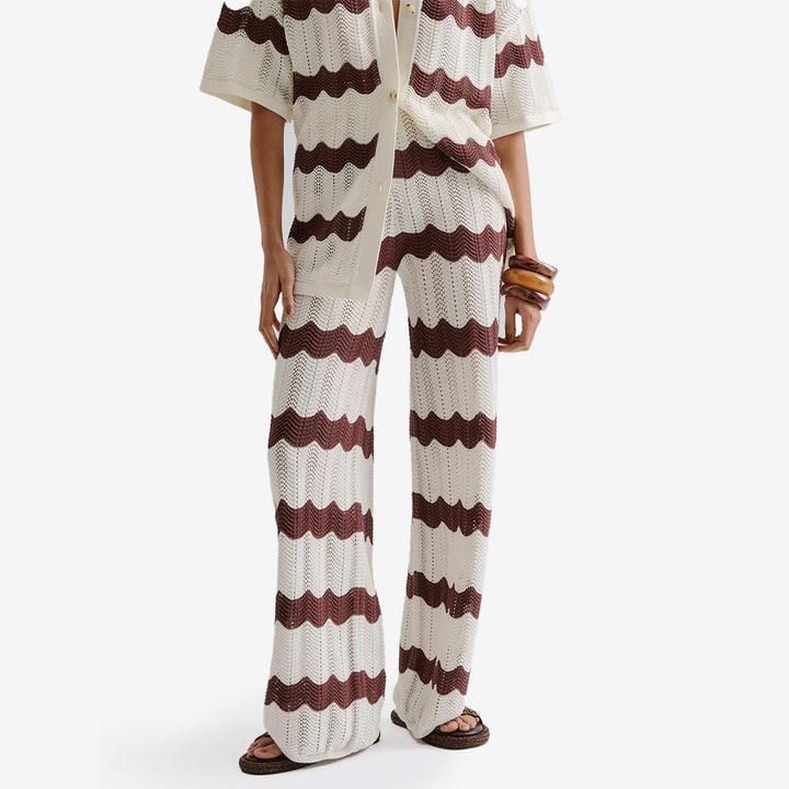 Keily Straight Knitted Pants