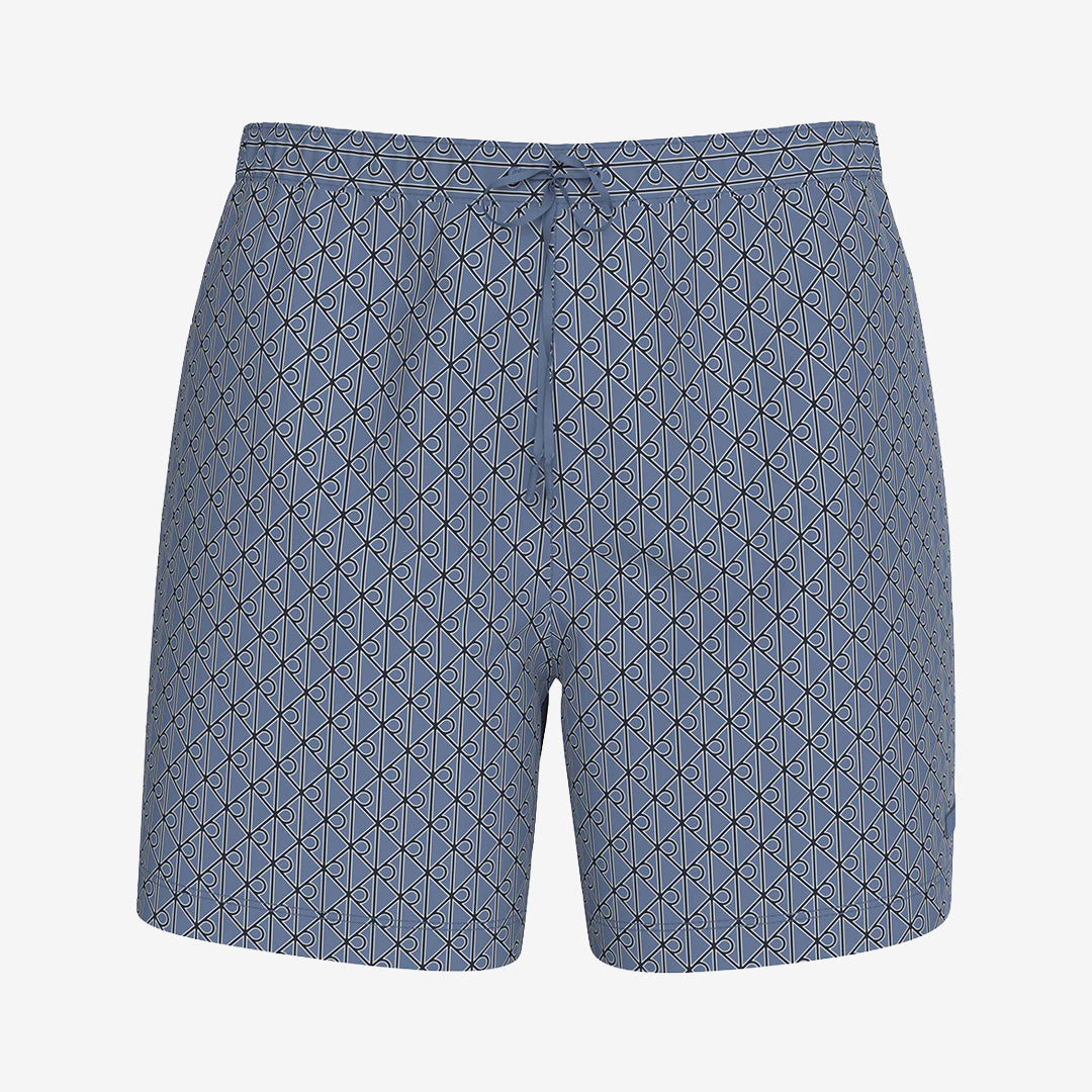 Calvin Klein Medium Drawstring Swim Trunk Blue Tulip LV00N61027 i 100% återvunnen polyester