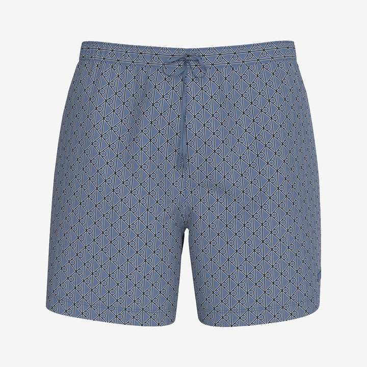 Calvin Klein Medium Drawstring Swim Trunk Blue Tulip LV00N61027 i 100% återvunnen polyester