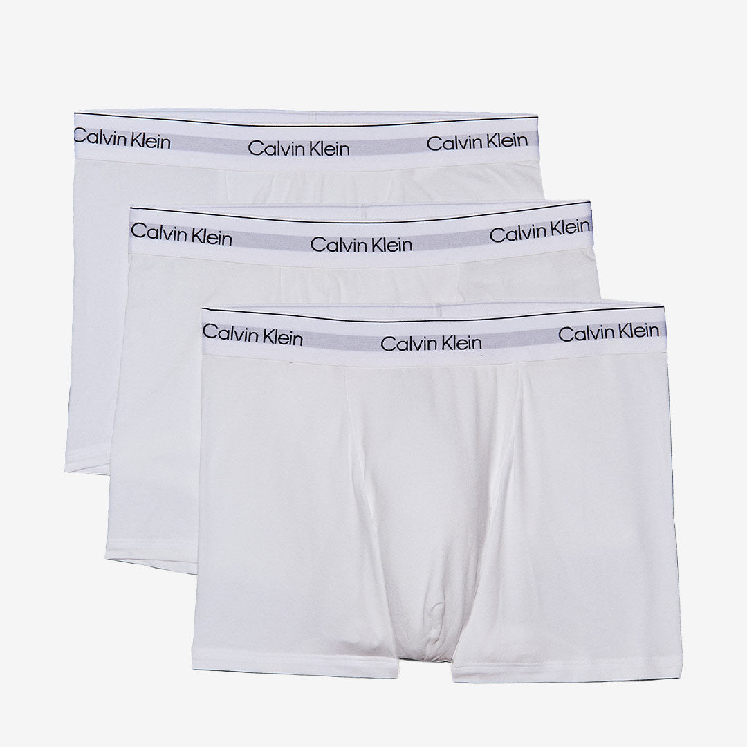 3-pack vita Calvin Klein-kalsonger med stretch och bekväm passform, LV00NB4286