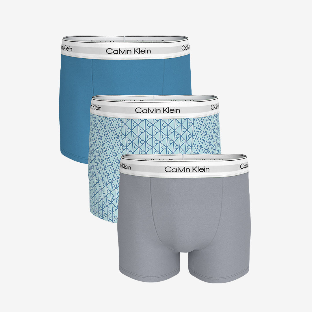 Calvin Klein RELAXED DART TRUNK 3 40N Misty Grey/ICON Cotton Emblem LV00NB4286 i 95% bomull och 5% elastan