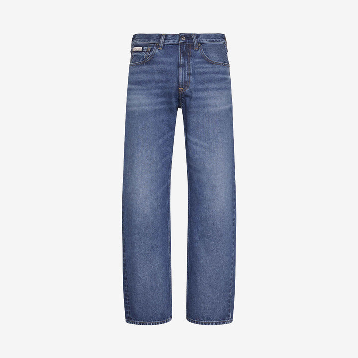 Calvin Klein LV04RD722G 90S Straight Horizon Jean i blått med rak passform och 100% bomull för herr