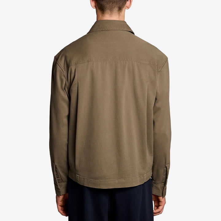 Enzyme Wash Zip Through Overshirt