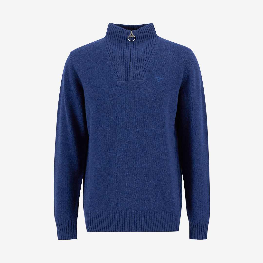 Barbour Essential Lambswool Half Zip Knitted Jumper