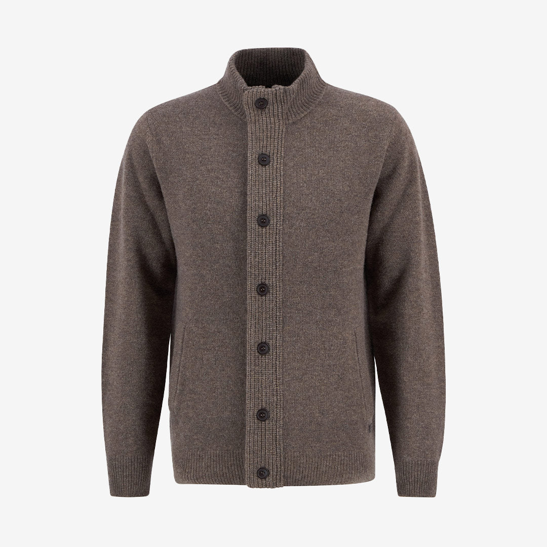 Barbour Essent Patch Zip Through Knitted Jumper