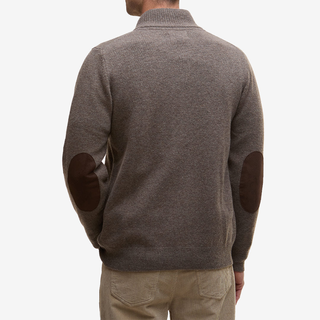 Barbour Essent Patch Zip Through Knitted Jumper