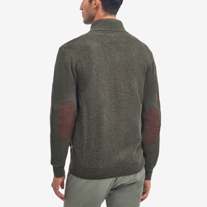 Barbour Essent Patch Zip Through Knitted Jumper