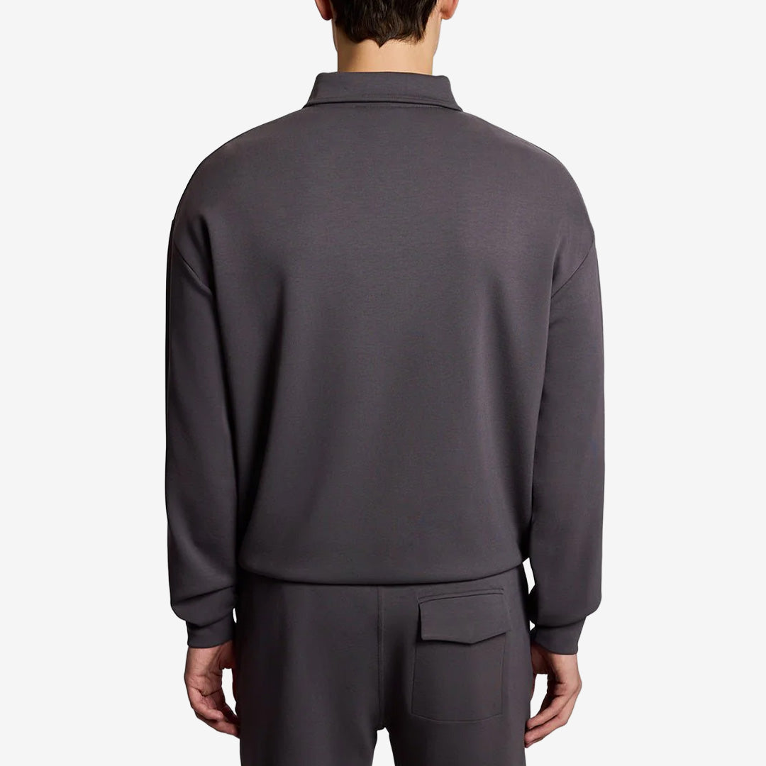 Relaxed Collared Interlock Sweatshirt