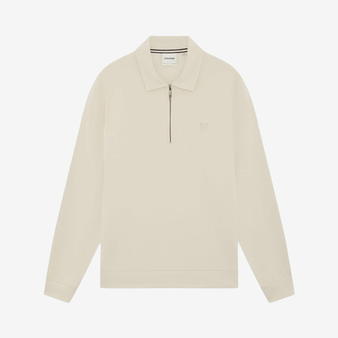 Relaxed Collared Interlock Sweatshirt