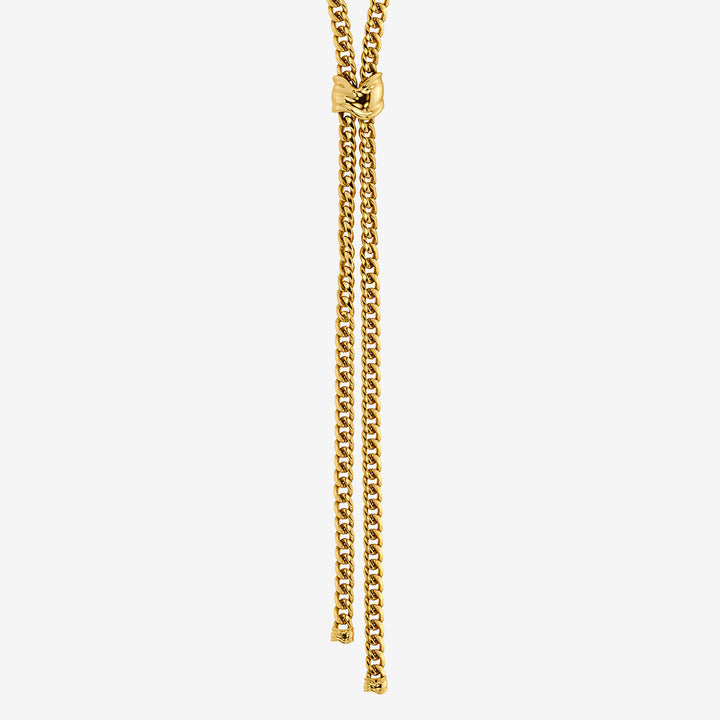 Melted Necklace Y Gold