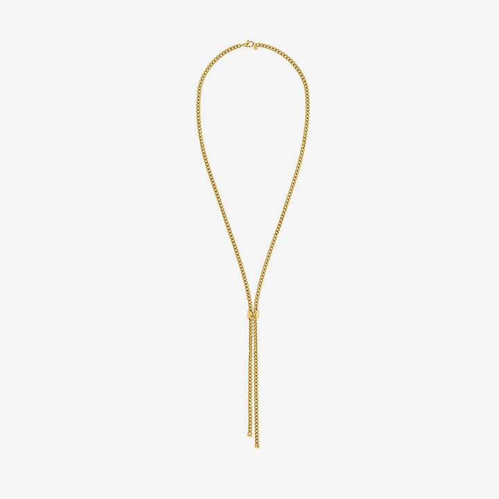 Melted Necklace Y Gold