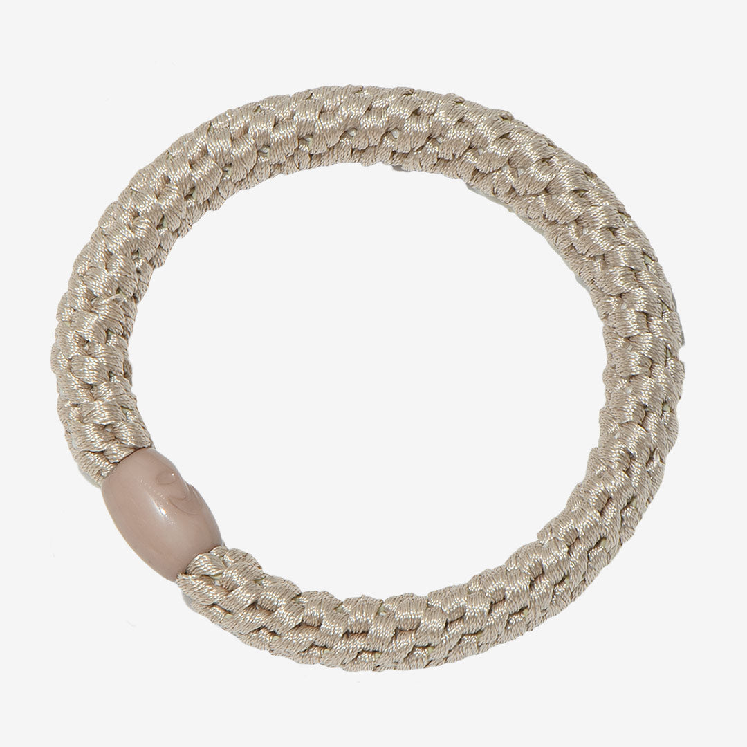 Supersnodden hårsnodd i Light Beige