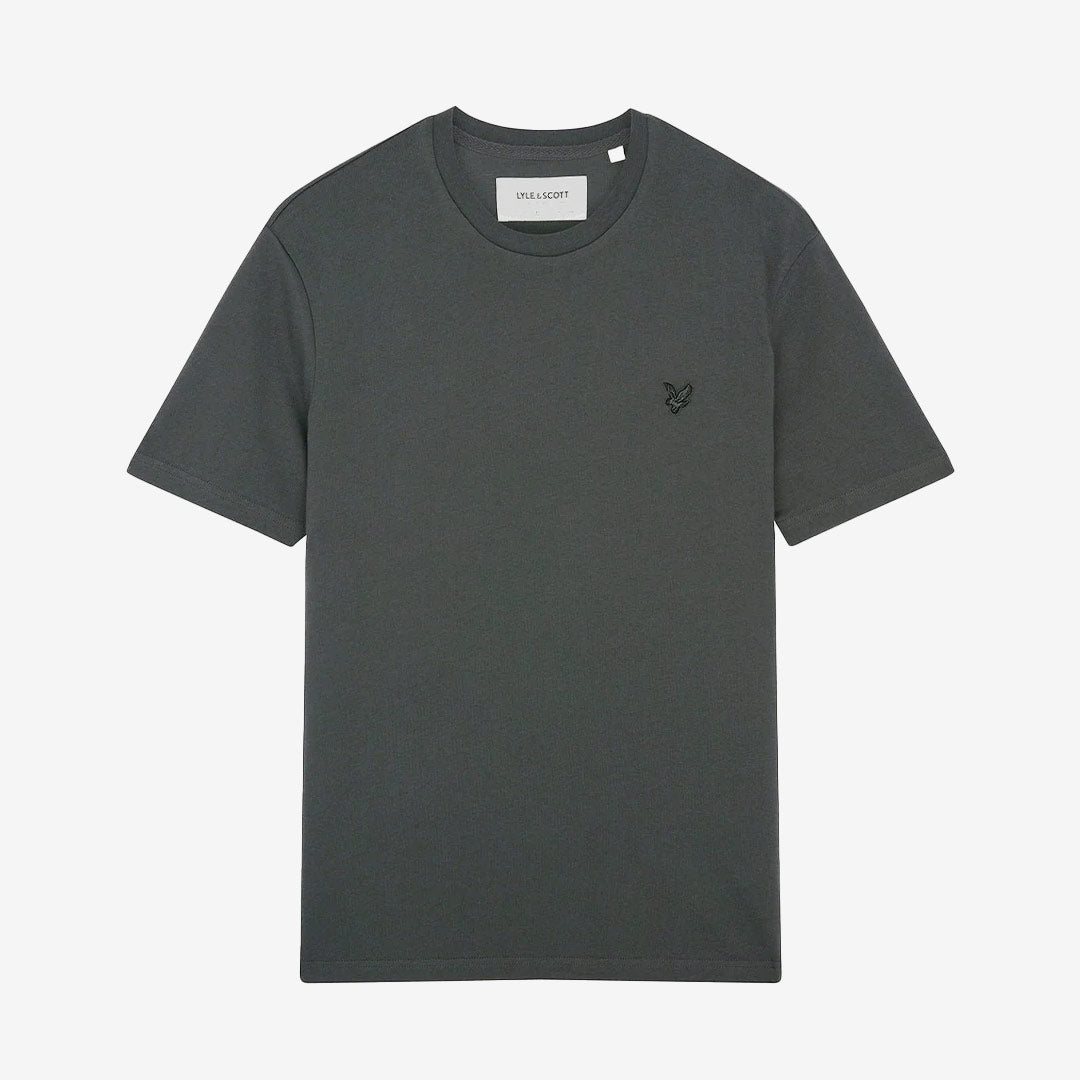 Lyle & Scott Plain T-Shirt Gunmetal klassisk T-shirt i 100 % bomull