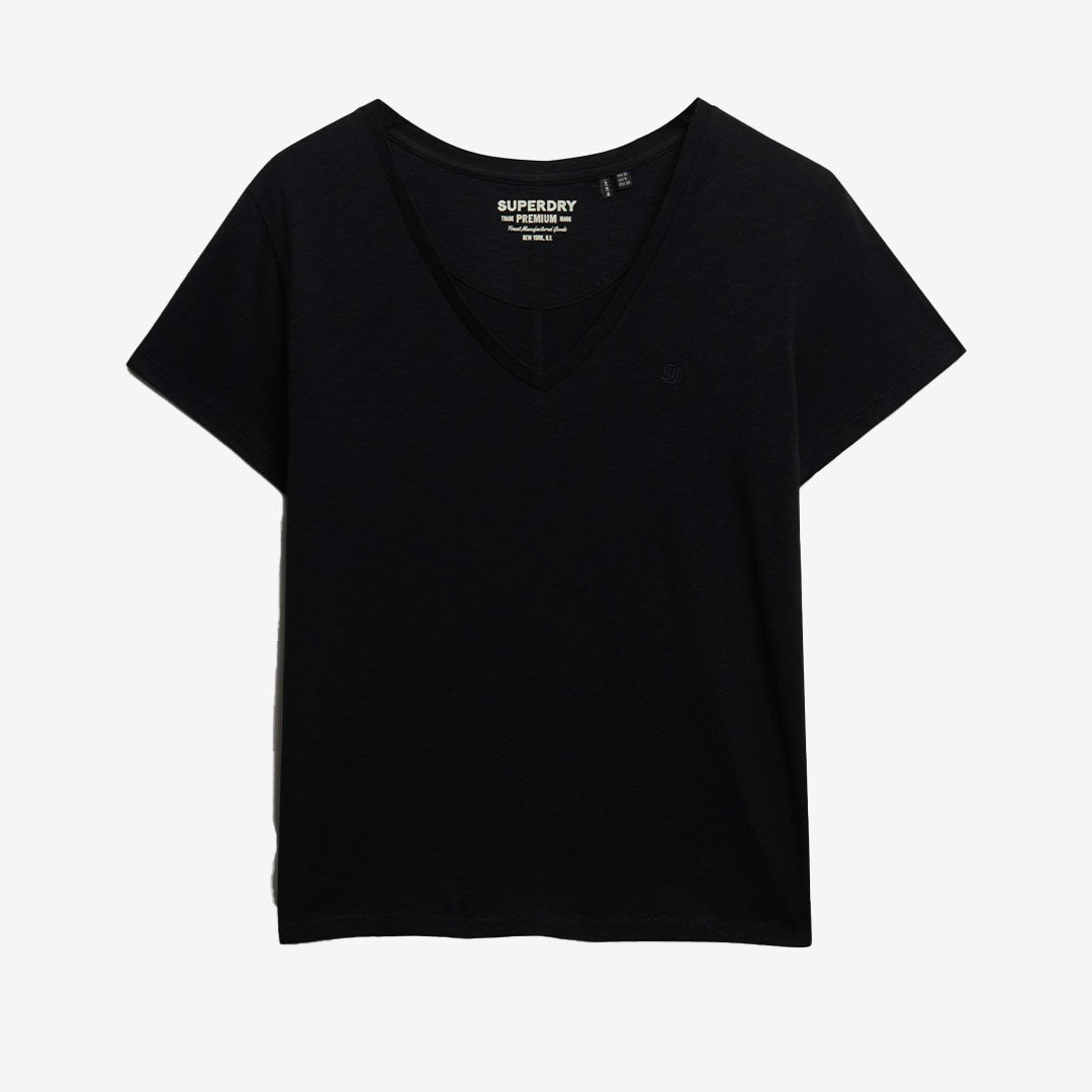 STUDIOS SLUB EMB VEE TEE