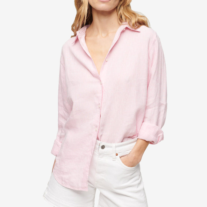 CASUAL LINEN BOYFRIEND SHIRT