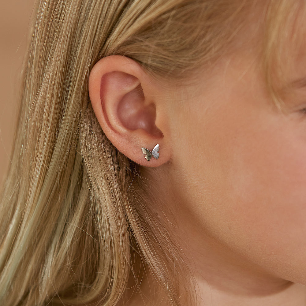 Papillon Studs Steel