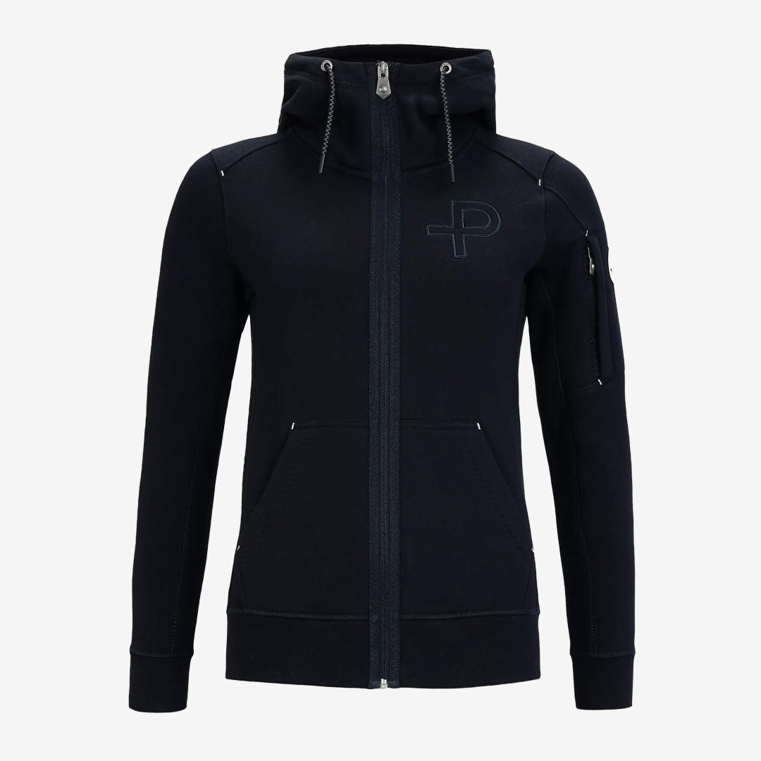 Pelle P P-hoodie dam navy blue med huva och dragkedja